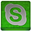 Green Skype Coloured Icon 64x64 png