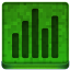 Green Statistics Icon 64x64 png
