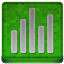 Green Statistics Coloured Icon 64x64 png