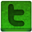Green Twitter Icon 64x64 png