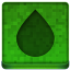 Green Water Drop Icon 64x64 png