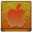 Orange Apple Coloured Icon 64x64 png