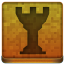 Orange Chess Tower Icon 64x64 png