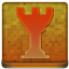 Orange Chess Tower Coloured Icon 64x64 png