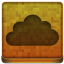 Orange Cloud Icon 64x64 png