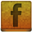Orange Facebook Icon 64x64 png