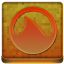Orange Grooveshark Coloured Icon 64x64 png