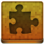 Orange Puzzle Icon 64x64 png