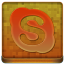 Orange Skype Coloured Icon 64x64 png