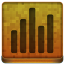 Orange Statistics Icon 64x64 png