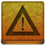 Orange Warning Icon 64x64 png