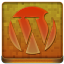 Orange WordPress Coloured Icon 64x64 png
