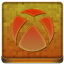 Orange Xbox 360 Coloured Icon 64x64 png