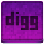 Pink Digg Icon 64x64 png