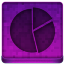 Pink Statistics Round Icon 64x64 png