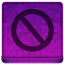 Pink Stop Icon 64x64 png