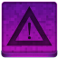 Pink Warning Icon 64x64 png