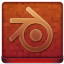Red Blender Coloured Icon 64x64 png