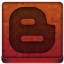 Red Blogger Icon 64x64 png