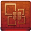 Red Office Coloured Icon 64x64 png