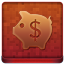 Red Piggy Coloured Icon 64x64 png