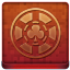 Red Poker Chip Coloured Icon 64x64 png
