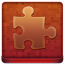 Red Puzzle Coloured Icon 64x64 png