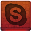 Red Skype Icon 64x64 png