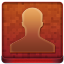 Red User Coloured Icon 64x64 png