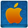 Blue Apple Coloured Icon 96x96 png