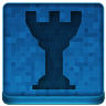 Blue Chess Tower Icon 96x96 png