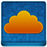 Blue Cloud Coloured Icon 96x96 png