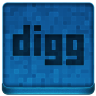 Blue Digg Icon 96x96 png