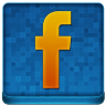 Blue Facebook Coloured Icon 96x96 png