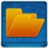 Blue Folder Coloured Icon 96x96 png