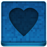 Blue Heart Icon 96x96 png