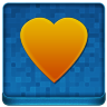 Blue Heart Coloured Icon 96x96 png