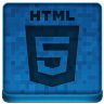 Blue HTML5 Icon 96x96 png