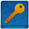 Blue Key Coloured Icon 96x96 png