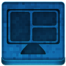 Blue LCD Icon 96x96 png