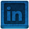 Blue Linked In Icon 96x96 png
