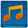 Blue Music Coloured Icon 96x96 png
