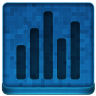 Blue Statistics Icon 96x96 png