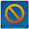 Blue Stop Coloured Icon 96x96 png