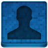 Blue User Icon 96x96 png