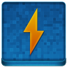 Blue Winamp Coloured Icon 96x96 png
