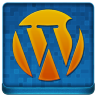 Blue WordPress Coloured Icon 96x96 png