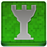 Green Chess Tower Coloured Icon 96x96 png