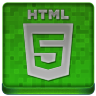 Green HTML5 Coloured Icon 96x96 png
