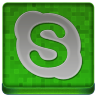 Green Skype Coloured Icon 96x96 png